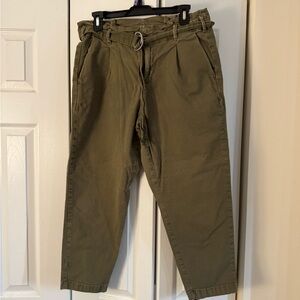 Torrid Olive Ankle Cropped Pants